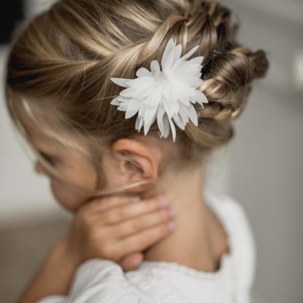 bijou de mariage pour cheveux en forme de pompon pour coiffure de mariée