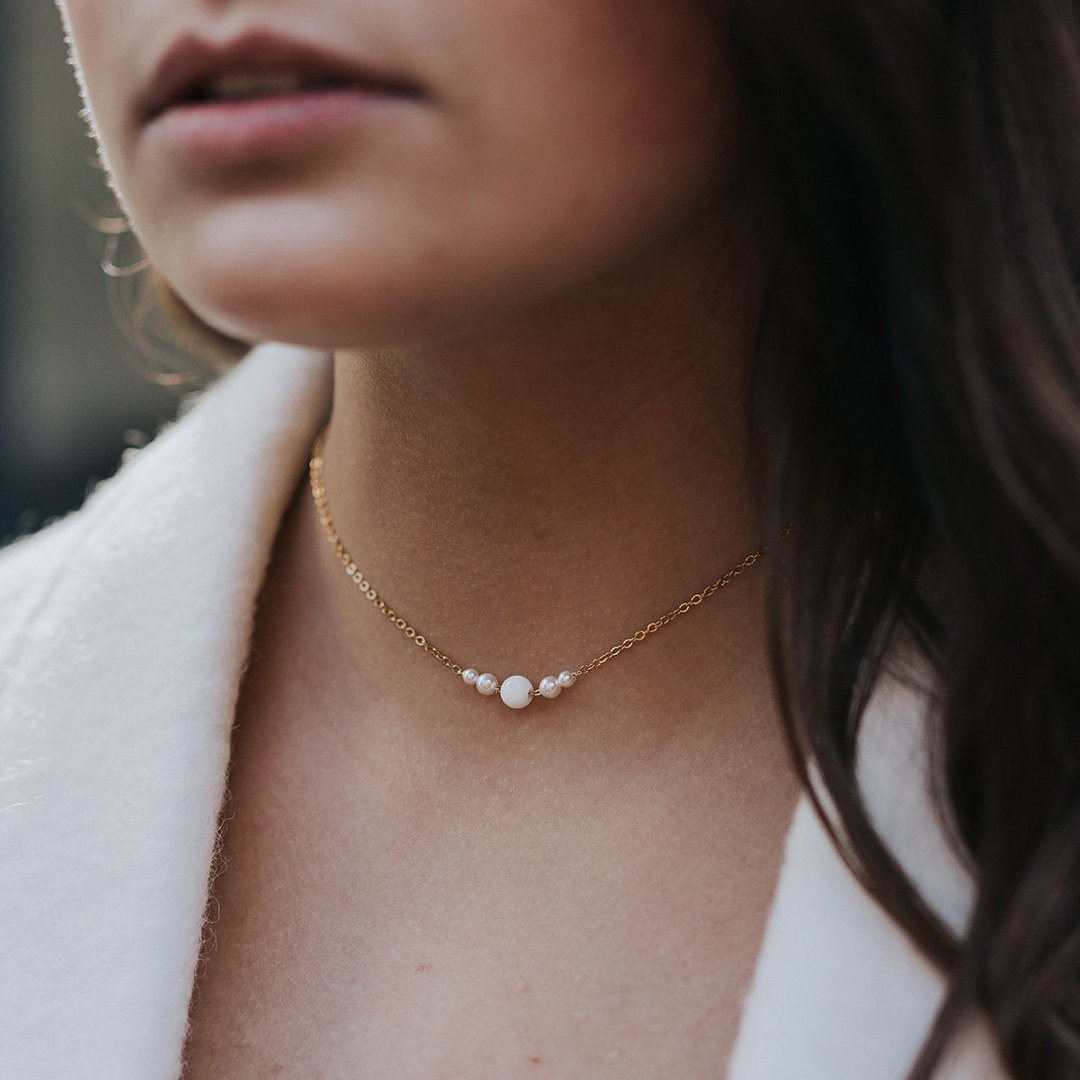 Collier ras de cou mariage best sale