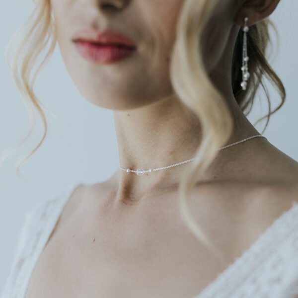 IDOLE Cristal- Collier de dos réglable / Goutte Cristal – Image 3