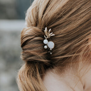 Epingles à cheveux avec goutte et perle pour coiffure de mariée