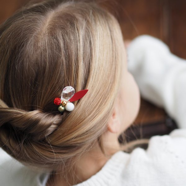 epingle bijou cheveux coiffure noel