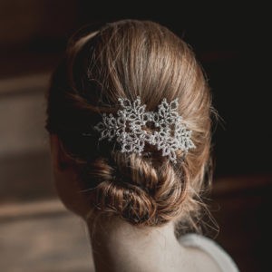 bijou pour coiffure de mariée en perle