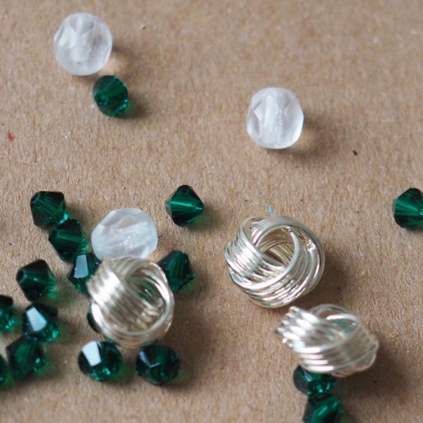 cristal swarovski vert et blanc